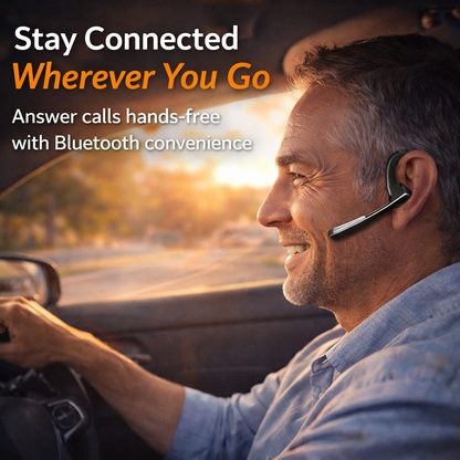 Bluetooth Hands-Free Earpiece – Wireless Business Headset with Noise Reduction & Long Battery