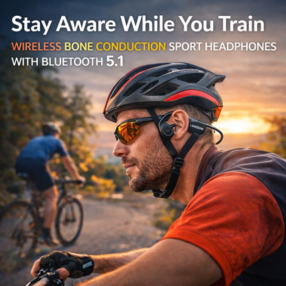 Wireless Bone Conduction Sport Headphones with Bluetooth 5.1