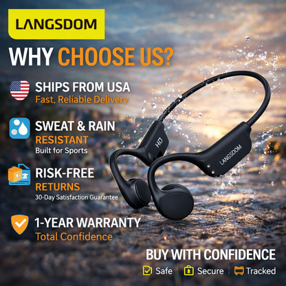 Wireless Bone Conduction Sport Headphones with Bluetooth 5.1