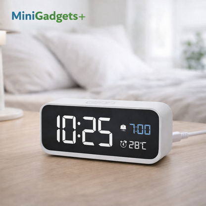 Réveil digital minimaliste – Le temps, sans distraction